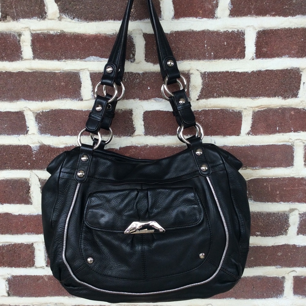 Authentic Bmakosky Black Leather bag.